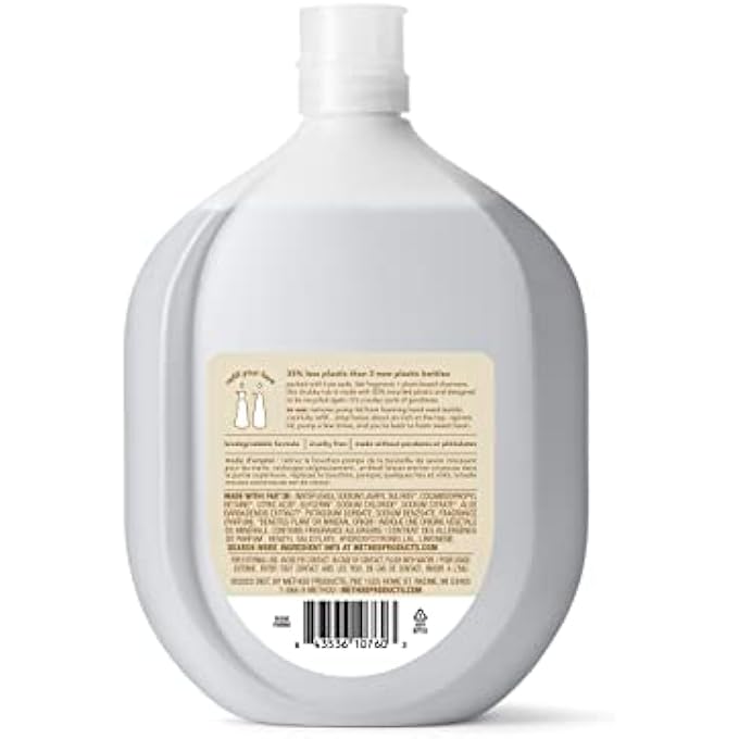 Method PREMIUM FOAMING HAND WASH REFILL, YLANG YLANG + HYACINTH, RECYCLABLE BOTTLES, BIODEGRADABLE FORMULA, 28 FL OZ (PACK OF 4) - Image 2